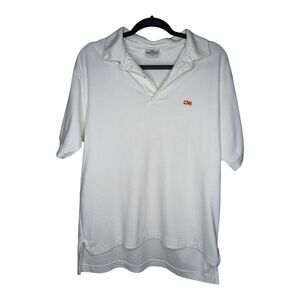 Vintage CNN‎ Atlanta Employee Work Polo Size XL TV News Turner White Made in USA